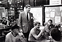 John Murtha visiting Volkswagen plant, 1977.