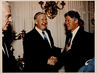 John Murtha and President Bill Clinton. 1990s.